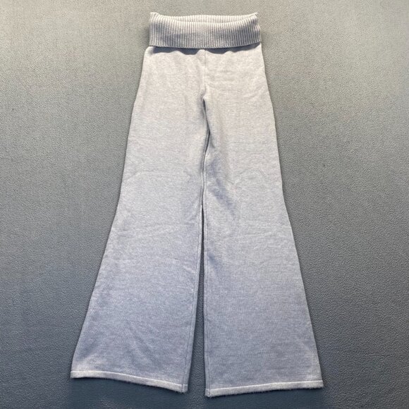Sincerely Jules Flare Pants Gray Ribbed Waist Cozy Lounge Pull On Size XL - Picture 2 of 12